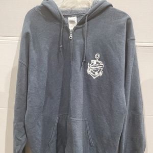 Defender industries zip up hoodie